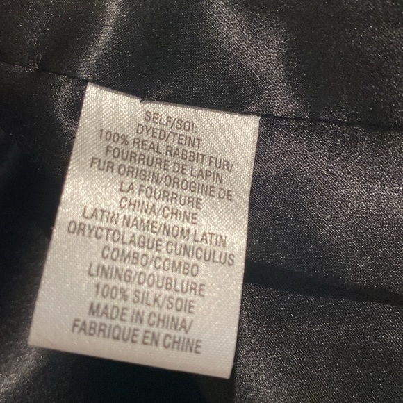 100% Real Rabbit Fur Vest by Haute Hippie in Size S. Burgundy/dusty rose/black. - Picture 3 of 5